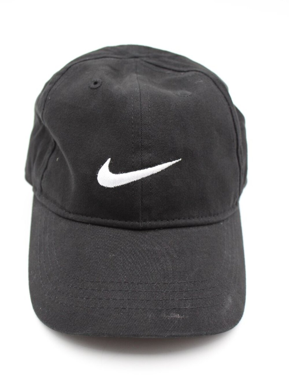 Nike Club Cap Kids Youth Swoosh Adjustable Hat Black White Size 4-7 Strapback
